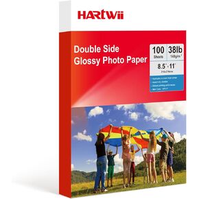 ورق صور لامع مزدوج الجوانب 140 جرامًا للمتر المربع 100 ورقة مقاس 11 × 17 بوصة للطابعة النافثة للحبر وحبر الصبغ in Kuwait