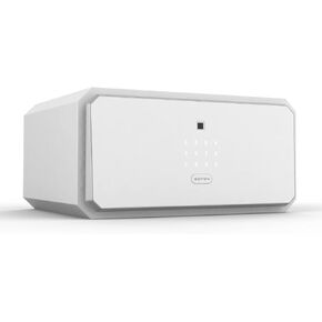 Family Fingerprint Password Safe Box with Key,Cabinets for Home Offcie,Security Box,Document safe,Lock box,Case Box, 2.1Cubic feet White