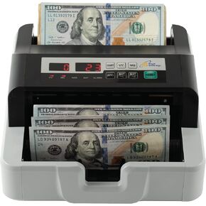 Royal Sovereign USD High Speed Bill Counter with UV/MG Counterfeit Detection, High Volume Money Counter, Add and Batch Mode (RBC-100N)