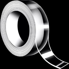 Sturdy Double Sided Tape Heavy Duty,Extra Large Nano Double Sided Adhesive Tape,Clear Mounting Tape Picture Hanging Adhesive Strips,Removable Wall,Sticky Poster,Decor Carpet 2 Sided tape-3M-5cm