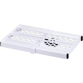 LockerMate Adjust-A-Shelf Locker Shelf, Extends to Fit Your Locker, Easy to Use, Perfect for School, Office, Gym, White