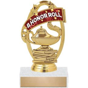 Crown Awards Honor Roll Trophies - 5" B Honor Roll Student Scholastic Trophy Prime