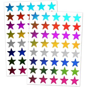 1000 Pack Multi-Color Star Stickers - Perfect for Kids' Classroom & Sticker Charts - Mini Stickers in Rainbow Colors