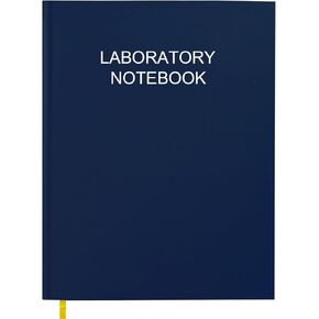 Lab Notebook/Laboratory Notebook - (.25" Grid Format), Laboratory Notebook Quad Ruled Science Lab Book with Grid Pages: Table of Contents for Chemistry, Physics, Biology, 8" x 10", Blue