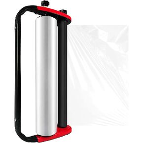 Ergonomic Stretch Film Dispenser - Reduces Operator Fatigue, Shrink wrap Handle for Warehousing, Logistics, Pallets, Commercial, and Home Use (18-in Dispenser for 18-in Stretch Film)