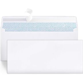 Joyberg 72 Packs #10 Envelopes, Business Envelopes, Envelopes Self Seal, Security Envelopes, Peel and Seal Closure, Size 4-1/8 X 9-1/2 Inches, White, 26LB