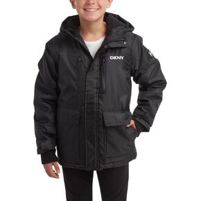 DKNY Boys' Winter Coat - Insulated Heavyweight Parka - Weather Resistant Ski Jacket (8-20)