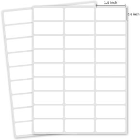2×3 Inch Removable Blank Freezer Labels,Water/Oil/Tear Resistant/Ink Won't Smudge No Residue (120pcs,1 Bag)