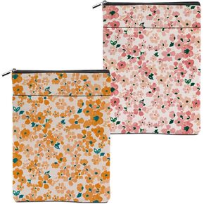 Botanical Flower Colorful Book Sleeve Book Accessories Book Cover Book Protector Christmas Birthday Boss Day Book Lovers Gifts Bookish Book Club Gifts for Readers Women Librarian Book Lover