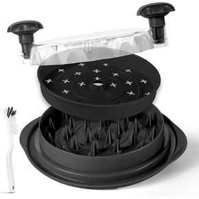 Chicken Shredder - Chicken Breast Shredder Tool Twist, Anti Slip Kitchen Shredder Meat Shredder - Heat Resistant Chicken Shredder Tool, Dishwasher Friendly Chicken Grinder (black)