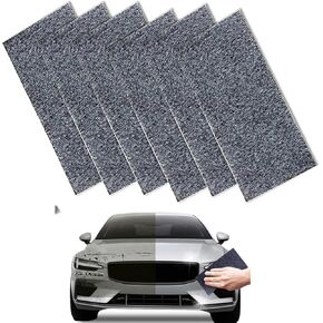 6 Pack Nano Sparkle Cloth Car Scratch Remover,Magic Nano Cleaning Cloth Scratch Remover,Nano Sparkle Cloth Car Scratches for Light Scratch Repair