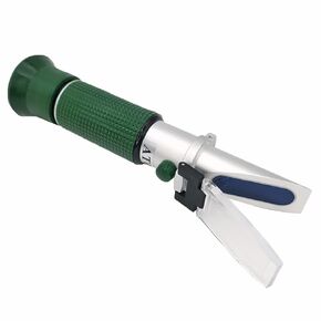 4-in-1 Use Antifreeze DEF Refractometer for Automobile Antifreeze System, Diesel Exhaust Fluid, Battery Acid and Windshield Washer Fluid