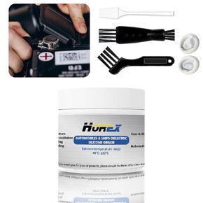 Automotive Dielectric Silicone Grease 50g Electrical Terminal Lubricant Battery Connector Protect Components Waterproof Anti Corrosion Rust for Marine Car Wire Connect Plugs Ports Vacuum Servo