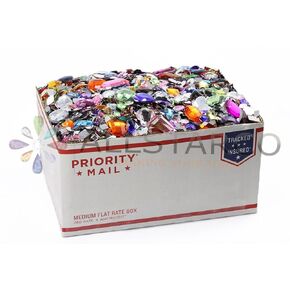 1 lbs of Bulk Crafting Gems. Assorated Colors, Shapes & Sizes. Over 1000 Pieces (Sew On (With Holes) 700PCS+)