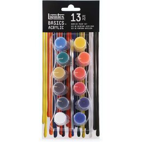 Liquitex 2023469 0.74 oz Tubes Basics Acrylic Paint Set44; Assorted Color - Set of 12