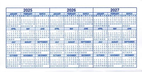 Checkbook Registers, 25-26-27 Calendars, Made in USA (12) in Saudi Arabia
