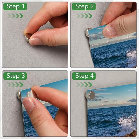 60 Pack Magnetic Pushpin, Magnetic Clips Magnet Thumb Tacks Magnet Tacks Push Pins for Cork Board Wall Bulletin Board Photo Wall in Saudi Arabia