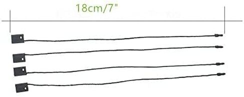1000Pcs 7" Hang Tag Tags Nylon String Snap Lock Pin Loop Fastener Hook Tie Black (Yellow) in Saudi Arabia