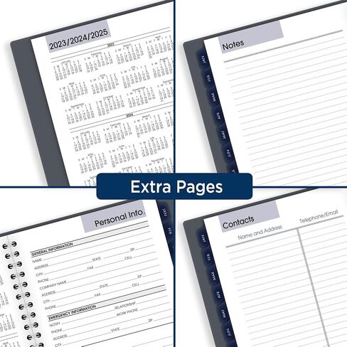 AT-A-GLANCE 2025 Appointment Book Planner, Weekly & Monthly, 8-1/2" x 11", Large, Quarter-Hourly, DayMinder, Gray (GC5200725) in Saudi Arabia