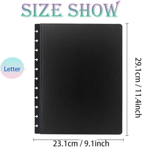 Junior Discbound Journal PU Leather Covers(1 Pair) Compatible with Circa Arc TUL and Happy Planner(Khaki,Junior) in Saudi Arabia