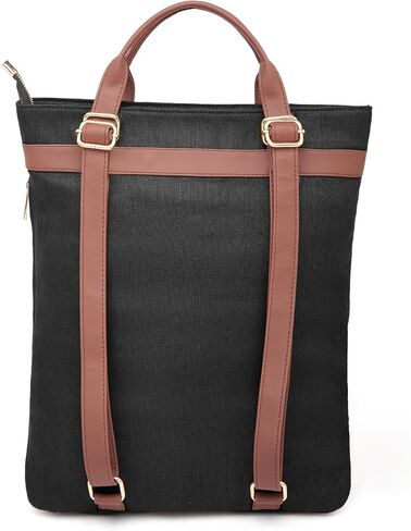 Premium 2-in-1 Hemp Tote Backpack | Sustainable Organic Fabric | Fits 13" Laptops | Spacious & Multi-Compartment Design | Navy Blue in Saudi Arabia