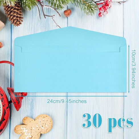 30 Pieces Mailing Envelopes Number 10 Bussines Envelopes for Invitations Weddings Chrismas Party Greetings Cards No Window (red, 9.45 x 3.94 inch) in Saudi Arabia
