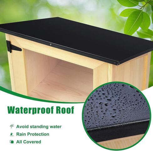 Yulejo Outdoor Library Book Box مجموعة تبادل الأدبيات المجانية 16 × 14.5 × 22.5 بوصة خزانة خشبية خارجية لمشاركة الكتب للمدارس المجتمعية ومشاركة الكتب والأدب والنشرات والصحف وفنون الطعام in Saudi Arabia