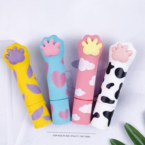 4 قطع ممحاة مخالب لطيفة ممحاة كرتونية ممحاة Kawaii ممحاة أحمر الشفاه تصميم محايات للمدرسة والأطفال والبنات والنساء (4 قطع مخلب) in Saudi Arabia