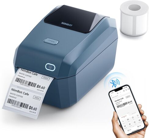 طابعة ملصقات NIIMBOT K3، صانع ملصقات مقاس 3 بوصة مع اتصال عالي السرعة وبلوتوث وUSB، تدعم الهاتف الذكي والكمبيوتر الشخصي، وصانع الملصقات الحرارية للأعمال الصغيرة والمكاتب المنزلية in Kuwait