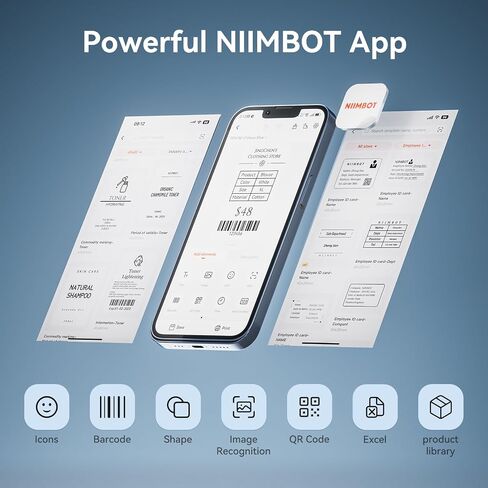 طابعة ملصقات NIIMBOT K3، صانع ملصقات مقاس 3 بوصة مع اتصال عالي السرعة وبلوتوث وUSB، تدعم الهاتف الذكي والكمبيوتر الشخصي، وصانع الملصقات الحرارية للأعمال الصغيرة والمكاتب المنزلية in Kuwait