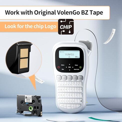 صانع الملصقات H1100، آلة صنع الملصقات مع شريط مصفح 12 مم، ملصق محمول مع قوالب متعددة LCD بإضاءة خلفية، صانع ملصقات سلكية محمولة، صانع ملصقات بدون حبر لتنظيم المكاتب المدرسية in Kuwait