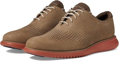 حذاء Cole Haan للرجال 2.Zerogrand Laser Wingtip Oxford، أسمر بريطاني/جافا، عرض 8.5 in Kuwait