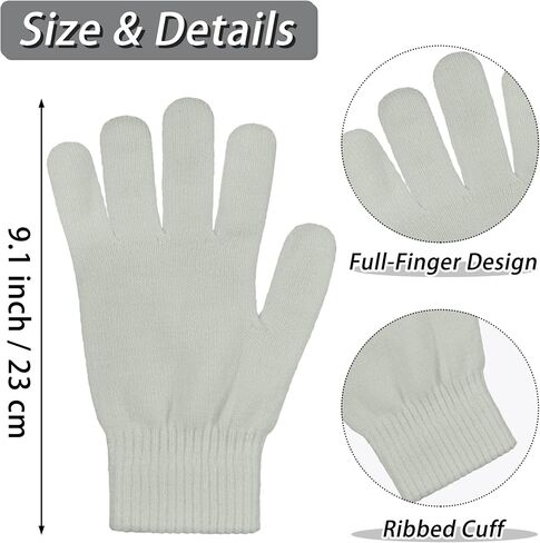 Cooraby 9 Pairs Winter Magic Gloves Adult Full Fingers Gloves Warm Stretchy Gloves for Men, Women or Teens in Saudi Arabia