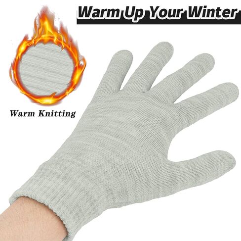 Cooraby 9 Pairs Winter Magic Gloves Adult Full Fingers Gloves Warm Stretchy Gloves for Men, Women or Teens in Saudi Arabia