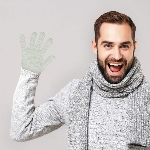 Cooraby 9 Pairs Winter Magic Gloves Adult Full Fingers Gloves Warm Stretchy Gloves for Men, Women or Teens in Saudi Arabia