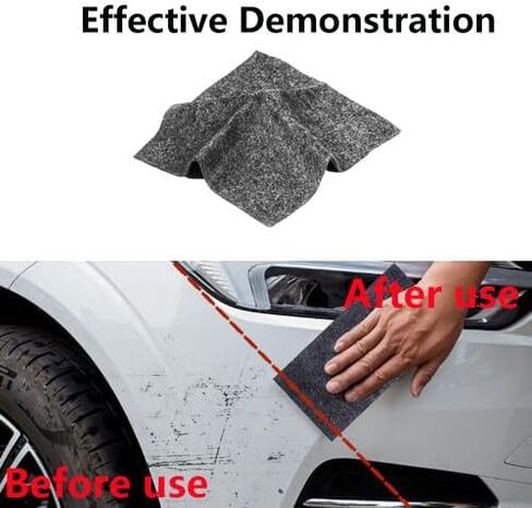 قماش نانو سباركل من Breathe Green، مزيل خدوش السيارة من قماش نانو سباركل، قماش نانو سباركل لخدوش السيارة، قماش نانو سباركل (Blcak-3pack) in Kuwait