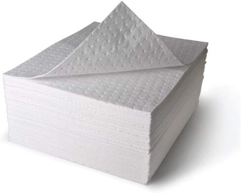 وسادات/حصائر ماصة للانسكاب من Aain® LT011، طول 50.8 سم × عرض 38.1 سم، أبيض in Saudi Arabia