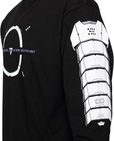 تي شيرت بأكمام طويلة من نسيج الكون Techwear Graphic Fashion Streetwear in Kuwait