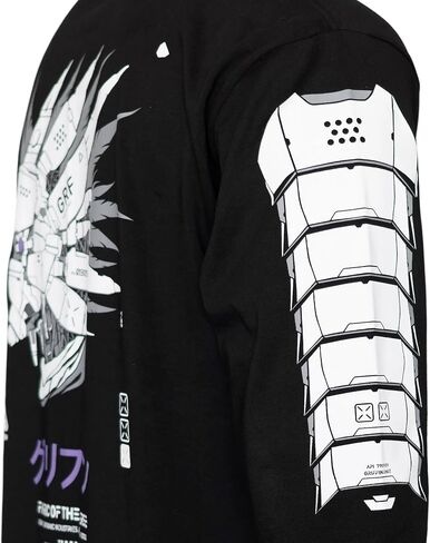 تي شيرت بأكمام طويلة من نسيج الكون Techwear Graphic Fashion Streetwear in Kuwait