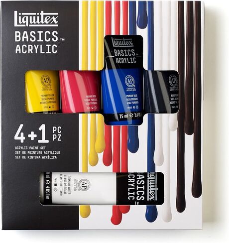 Liquitex 2023469 0.74 oz Tubes Basics Acrylic Paint Set44; Assorted Color - Set of 12 in Saudi Arabia