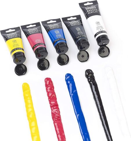 Liquitex 2023469 0.74 oz Tubes Basics Acrylic Paint Set44; Assorted Color - Set of 12 in Saudi Arabia