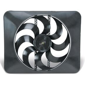 Black Magic Xtreme Direct-Fit Electric Fan for 2003-2008 Dodge Ram with Variable Speed Controller, Puller Fan for V6 and V8 Engines (183), Car Accessories, 15 Inches