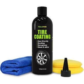 User Friendly Ceramic Tire Coating,Shine Tire Dressing,Tire Coat Spray Safe on Rubber,Vinyl and Plastic