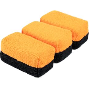Cerakote Premium Microfiber Applicator (Pack of 3) - Quality Microfiber Material - Washable and Reusable - Perfect for Car Coating Application