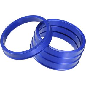 Motoforti Car Hub Centric Rings OD 66.6mm to ID 57.1mm Hub Centric Rings Wheel Bore Center Spacer Aluminum Alloy Blue (Set of 4) Long-lasting