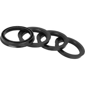 Motoforti 4pcs Plastic 72.6mm OD to 57.1mm ID Car Hub Centric Rings Wheel Bore Center Spacer Hub Rings Black Long-lasting