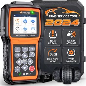 FOXWELL T2000 Pro TPMS Relearn Tool, Activate/Relearn All Sensors, TPMS Scan Tool Read/Clear DTCs, Read Sensor Data, TPMS Programming Tool Only for T10 Sensors (315/433MHz)