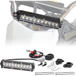 AUTOVIC LED Light Bar Lighting Kit 5 Modes for Honda CRF110 KLX110 TTR110 YZ250F Dirt Bike Front Light Bar Kit Plug and Play Fit for 7/8" Handlebars Pit Bike LED Headlight Kit