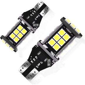 1 Pack 2 Pcs Led Backup Reverse Lights, W16w T15 Reverse Light,12v 5w Super Bright Led Reverse Light Bulb, Suitable For Most Cars, Trucks, Suvs