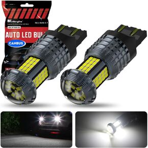KaiDengZhe 7440 LED Bulbs, Newest upgrade Amber T20 LED Built in Resistor CANBUS Error Free Anti Hyper Flash 7440NA 7441 W21W LED Bulb with Projector Replacement for Turn Signal Light DRL-2PCS